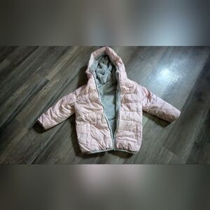Wonder Nation Light Pink Hooded Puffer Jacket 5t